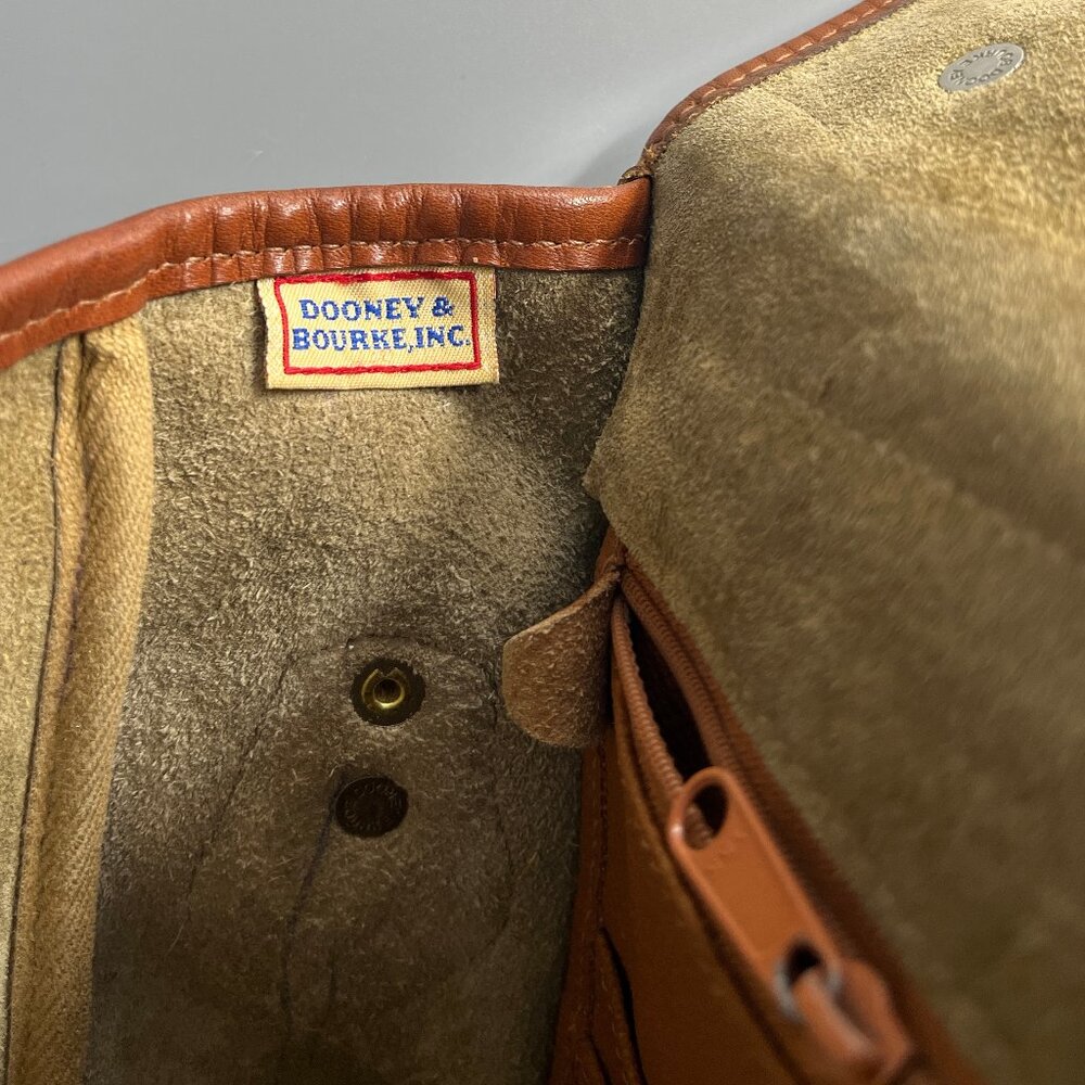 DOONEY BURKE ALL-WEATHER LEATHER  2WAY TURNLOCK SHOULDER BAG C1027401-COSTA RICA - Picture 5 of 12